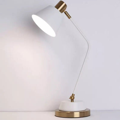 Modern Minimalist Iron Cylinder Shade 1-Light Table Lamp For Living Room