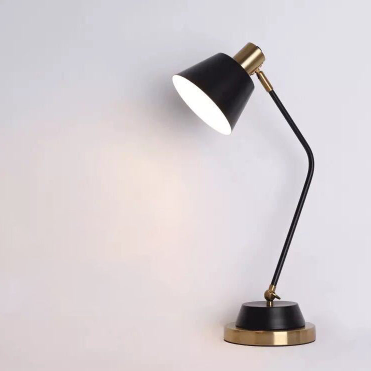 Modern Minimalist Iron Cylinder Shade 1-Light Table Lamp For Living Room
