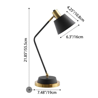 Modern Minimalist Iron Cylinder Shade 1-Light Table Lamp For Living Room