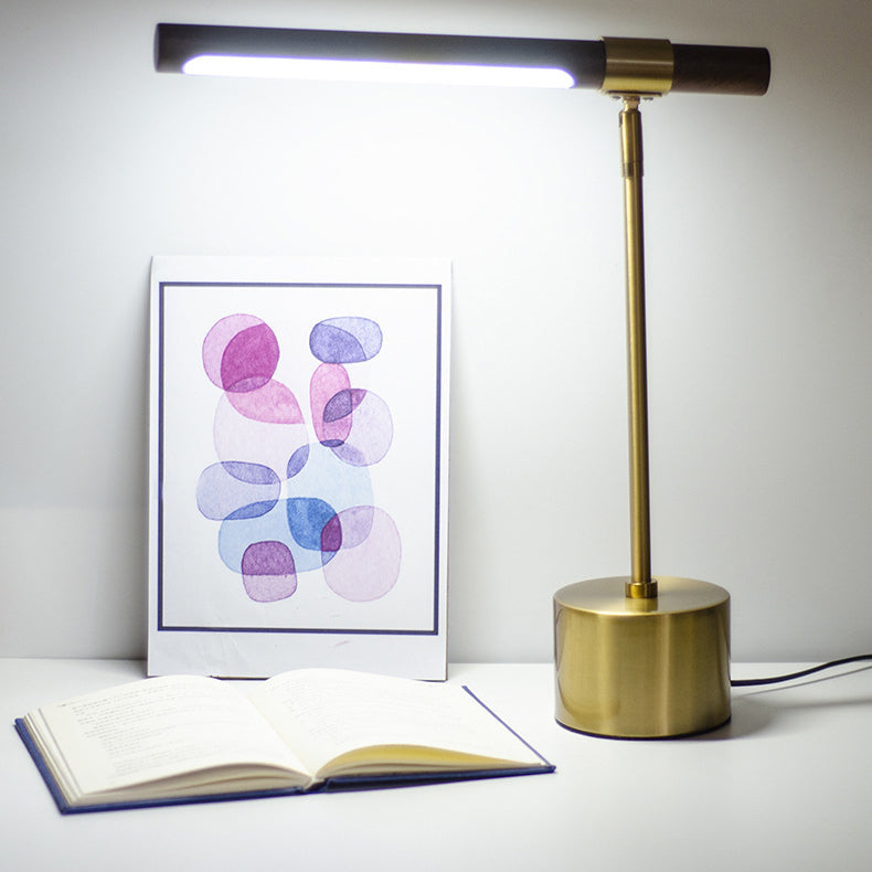 Modern Minimalist Iron Cylinder LED Table Lamp For Bedroom