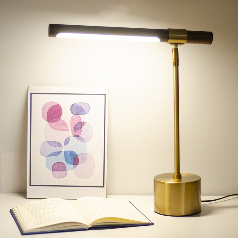 Modern Minimalist Iron Cylinder LED Table Lamp For Bedroom