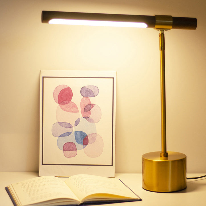 Modern Minimalist Iron Cylinder LED Table Lamp For Bedroom
