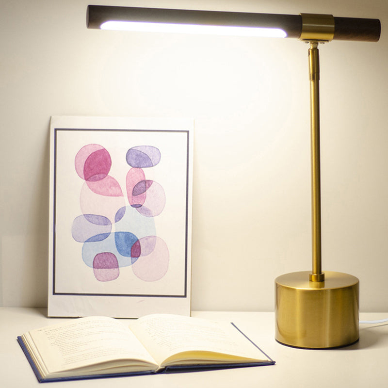 Modern Minimalist Iron Cylinder LED Table Lamp For Bedroom