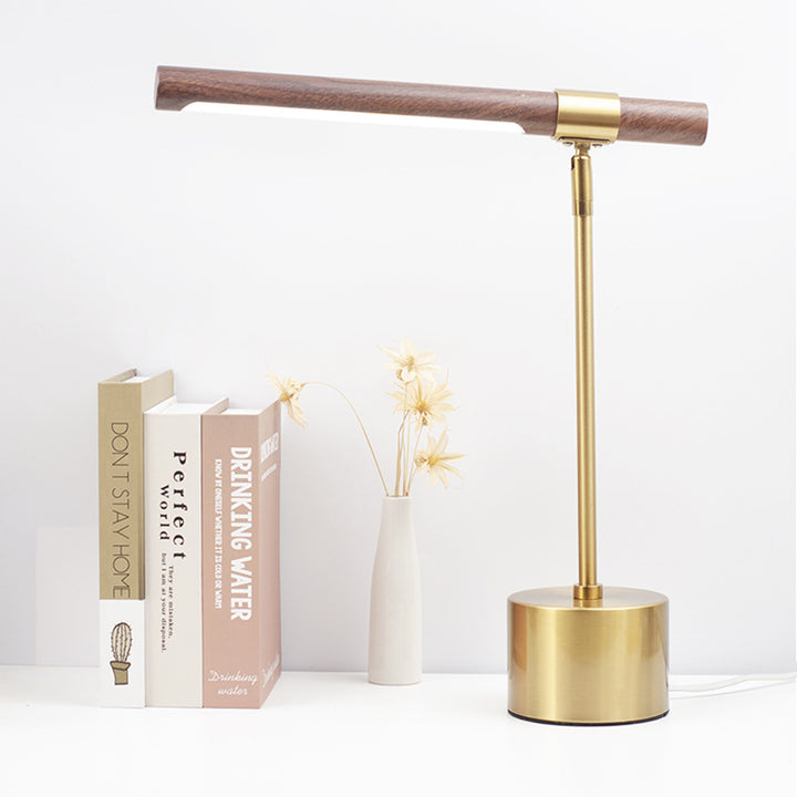 Lámpara de Mesa LED Cilíndrica de Hierro Minimalista Moderna para Dormitorio 