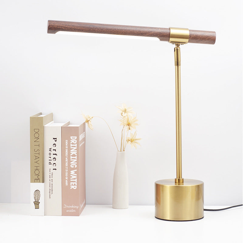 Modern Minimalist Iron Cylinder LED Table Lamp For Bedroom