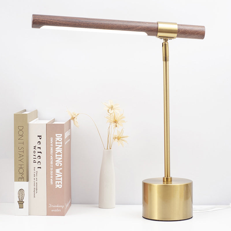 Modern Minimalist Iron Cylinder LED Table Lamp For Bedroom