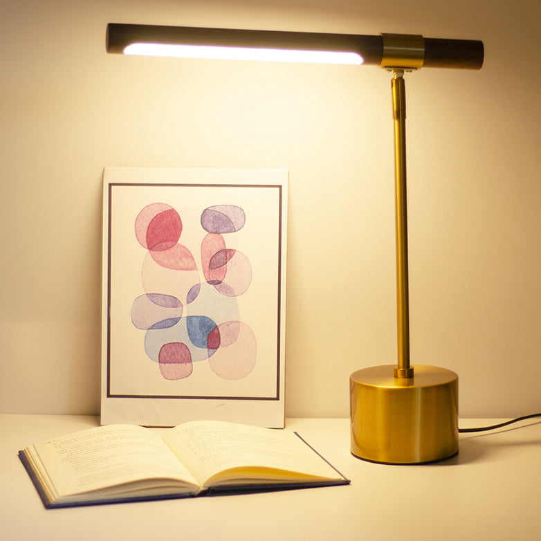 Modern Minimalist Iron Cylinder LED Table Lamp For Bedroom