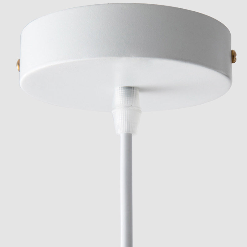 Contemporary Nordic Iron Conical Round 1-Light Pendant Light For Living Room