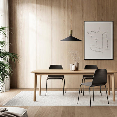 Contemporary Nordic Iron Conical Round 1-Light Pendant Light For Living Room