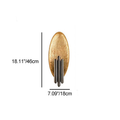 Modern Luxury Iron Oval Cylinder 2-Light Wall Sconce Lamp For Living Room