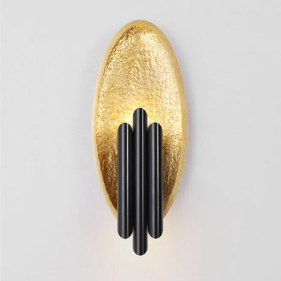 Modern Luxury Iron Oval Cylinder 2-Light Wall Sconce Lamp For Living Room