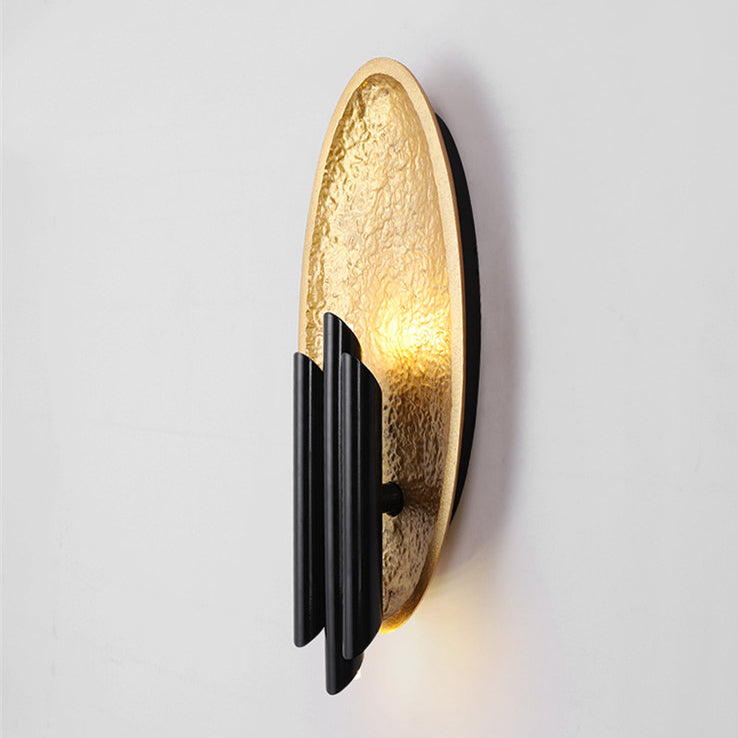 Modern Luxury Iron Oval Cylinder 2-Light Wall Sconce Lamp For Living Room