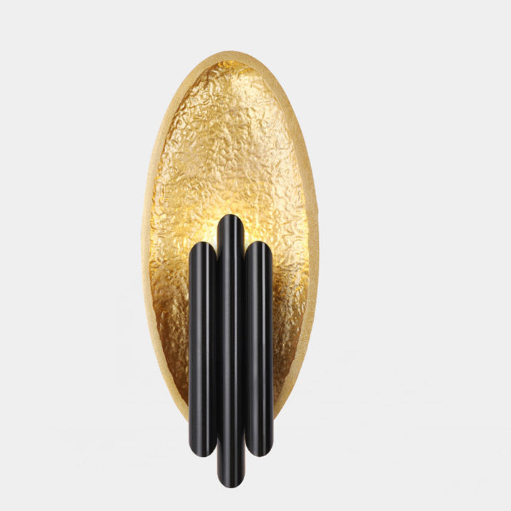 Moderne Luxus Eisenharz Oval Zylinder 2-Licht Wandleuchte Für Wohnzimmer 