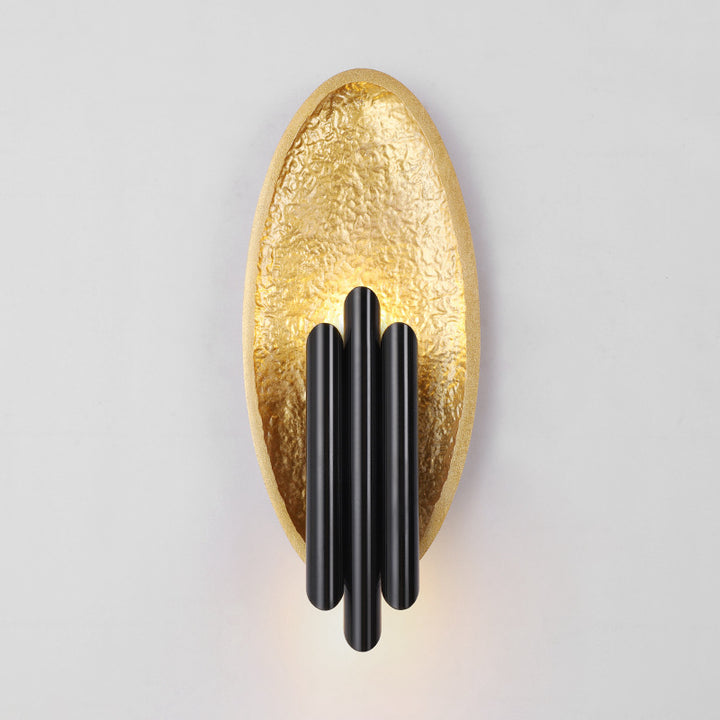 Moderne Luxus Eisenharz Oval Zylinder 2-Licht Wandleuchte Für Wohnzimmer 