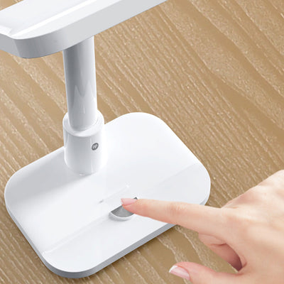 Modern Minimalist Plastic Rectangular LED Table Lamp For Bedroom
