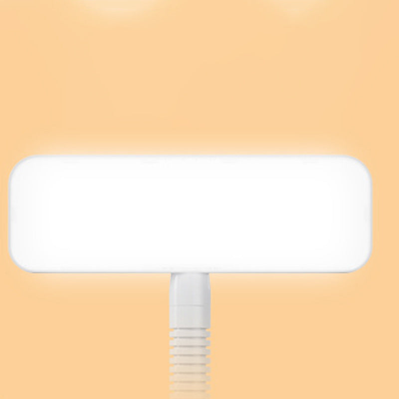 Modern Minimalist Plastic Rectangular LED Table Lamp For Bedroom