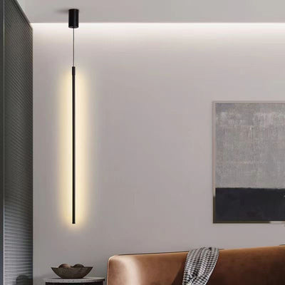 Modern Minimalist Aluminum Silicone Cylinder LED Pendant Light For Bedroom