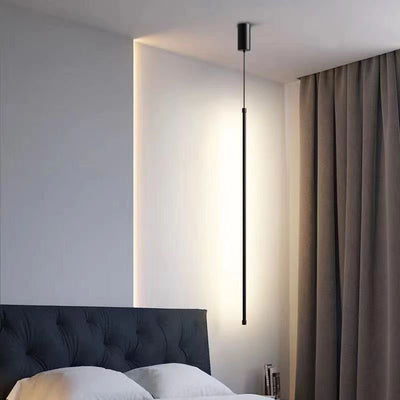 Modern Minimalist Aluminum Silicone Cylinder LED Pendant Light For Bedroom