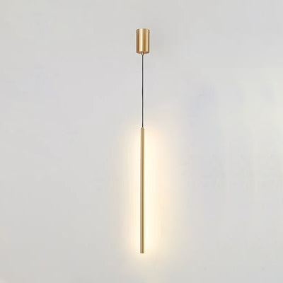 Modern Minimalist Aluminum Silicone Cylinder LED Pendant Light For Bedroom