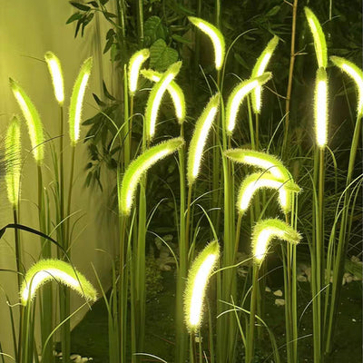 Lumière extérieure LED en silicone minimaliste moderne avec fausse queue de renard pour jardin 