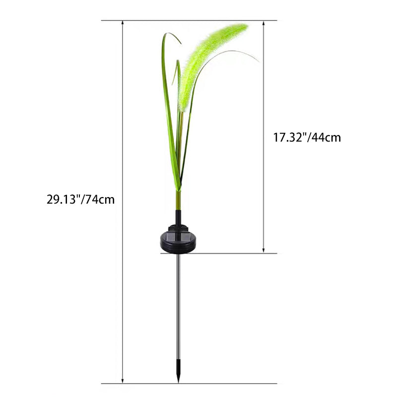 Lumière extérieure LED en silicone minimaliste moderne avec fausse queue de renard pour jardin 