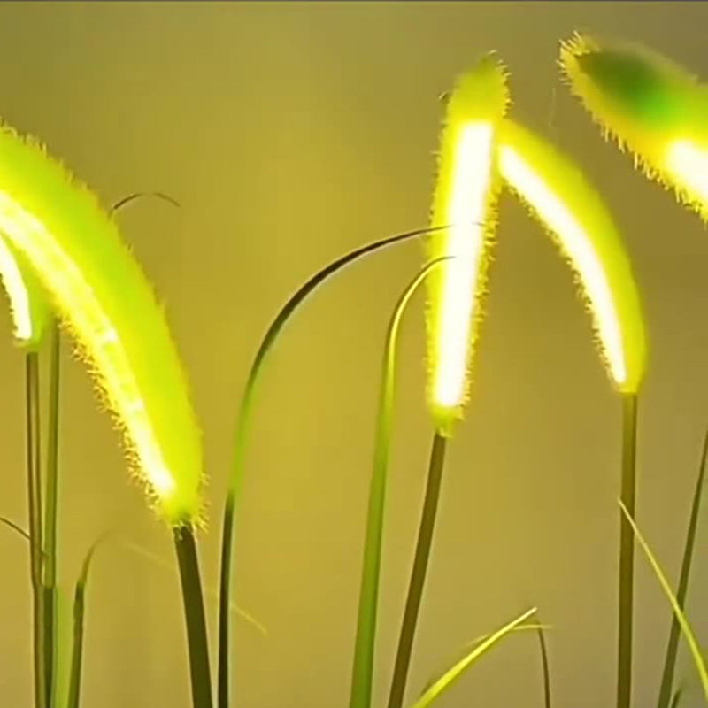 Lumière extérieure LED en silicone minimaliste moderne avec fausse queue de renard pour jardin 