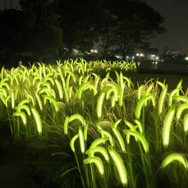 ضوء خارجي LED من السيليكون البسيط الحديث بتصميم ذيل الثعلب الصناعي للحديقة 