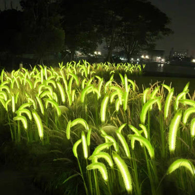 Lumière extérieure LED en silicone minimaliste moderne avec fausse queue de renard pour jardin 