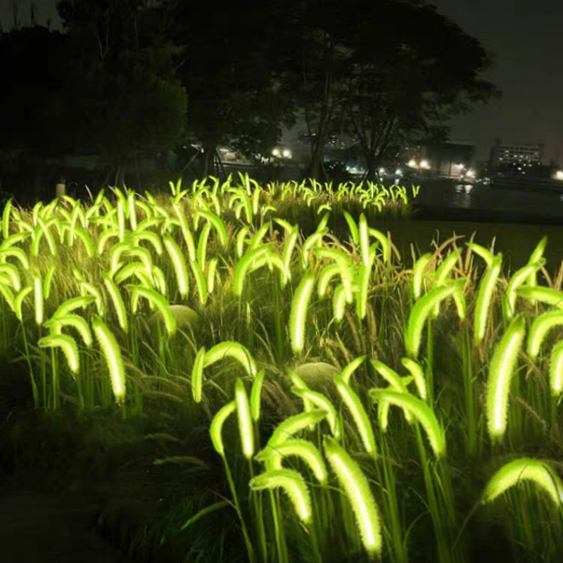 Lumière extérieure LED en silicone minimaliste moderne avec fausse queue de renard pour jardin 