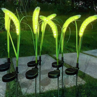 Lumière extérieure LED en silicone minimaliste moderne avec fausse queue de renard pour jardin 