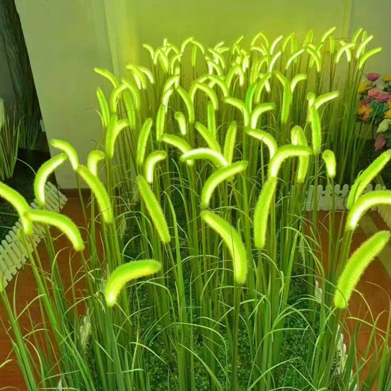 Lumière extérieure LED en silicone minimaliste moderne avec fausse queue de renard pour jardin 