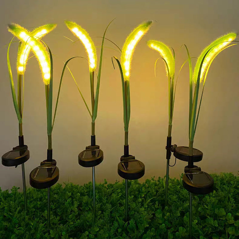 ضوء خارجي LED من السيليكون البسيط الحديث بتصميم ذيل الثعلب الصناعي للحديقة 