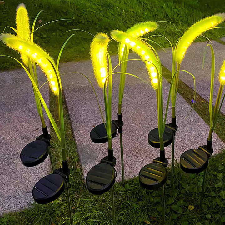 ضوء خارجي LED من السيليكون البسيط الحديث بتصميم ذيل الثعلب الصناعي للحديقة 