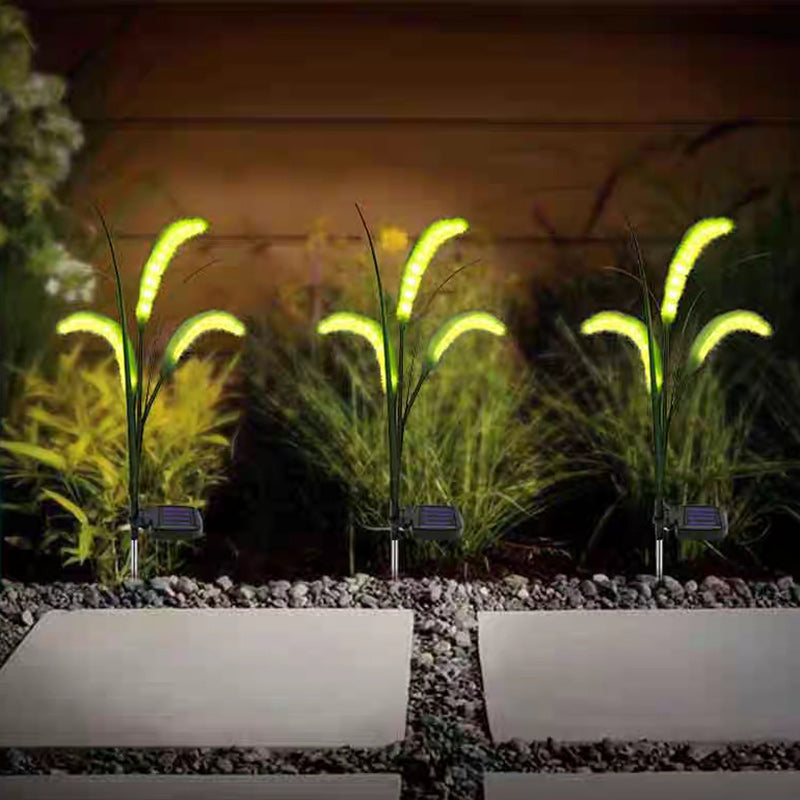 Lumière extérieure LED en silicone minimaliste moderne avec fausse queue de renard pour jardin 