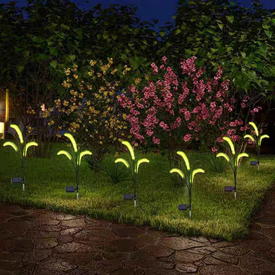 Lumière extérieure LED en silicone minimaliste moderne avec fausse queue de renard pour jardin 