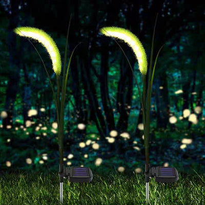 Lumière extérieure LED en silicone minimaliste moderne avec fausse queue de renard pour jardin 