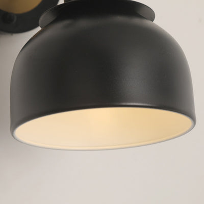Zeitgenössische industrielle Eisen-Schalenförmige 1-Licht-Wandleuchte für das Wohnzimmer 