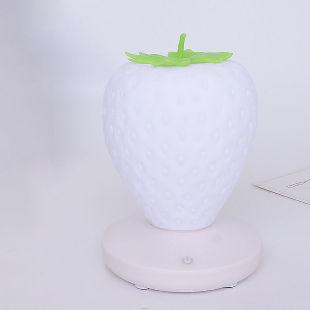 Contemporary Creative ABS &amp; Silicone Strawberry LED Table Lamp Night Light For Bedroom