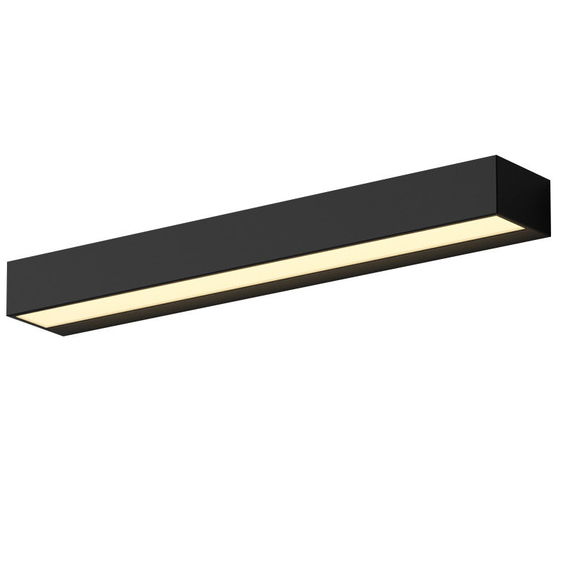 Applique murale LED rectangulaire moderne minimaliste en aluminium et verre pour patio extérieur 