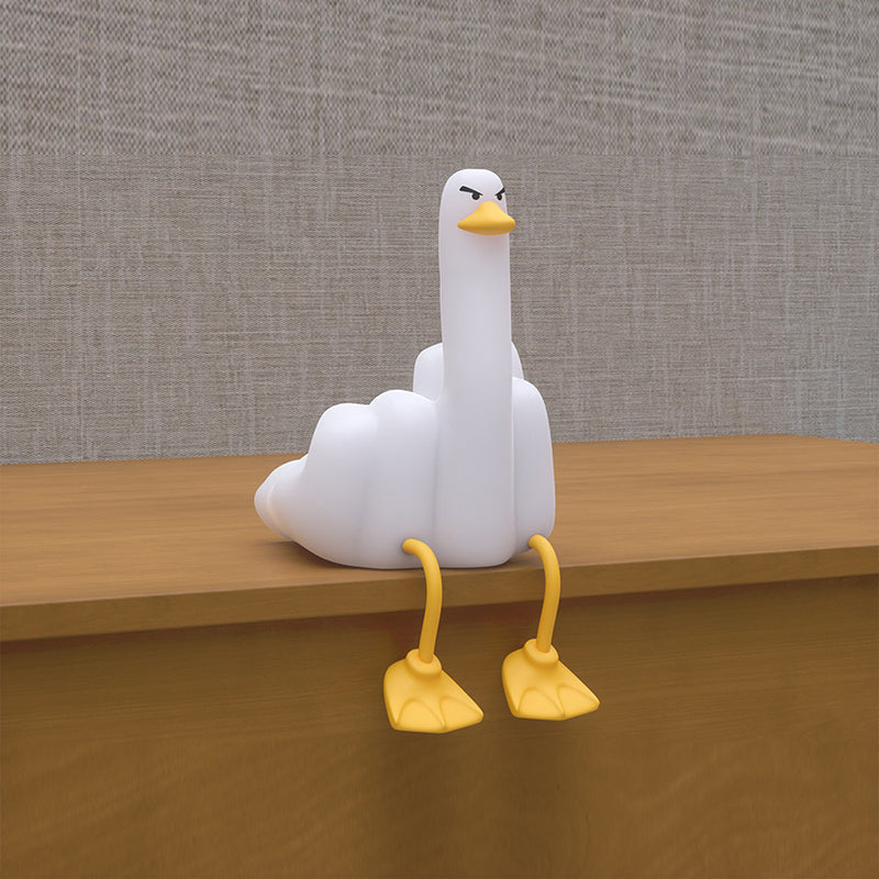 Lampe de Table LED Canard en Silicone Créatif Contemporain Veilleuse pour Chambre 