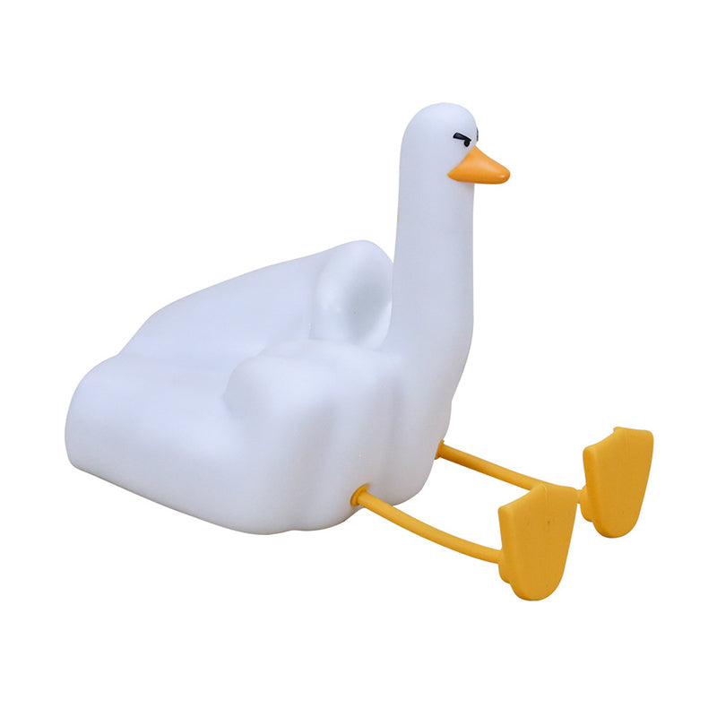 Lampe de Table LED Canard en Silicone Créatif Contemporain Veilleuse pour Chambre 