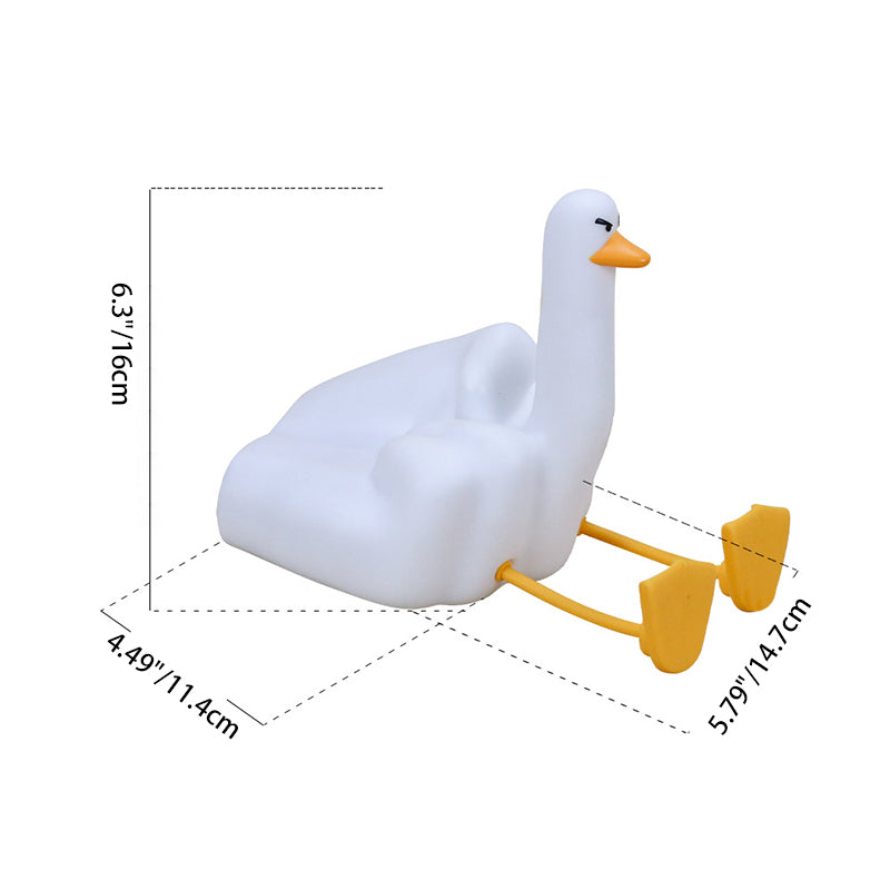 Lampe de Table LED Canard en Silicone Créatif Contemporain Veilleuse pour Chambre 