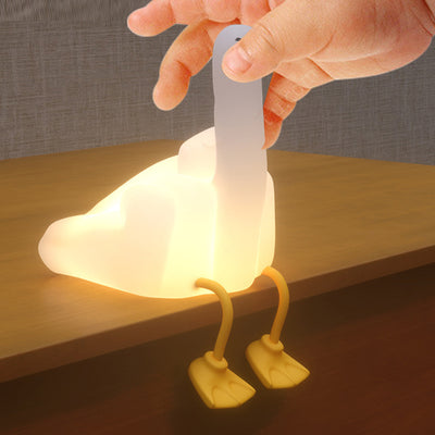 Zeitgenössische kreative Silikon-Ente LED Tischlampe Nachtlicht für das Schlafzimmer 