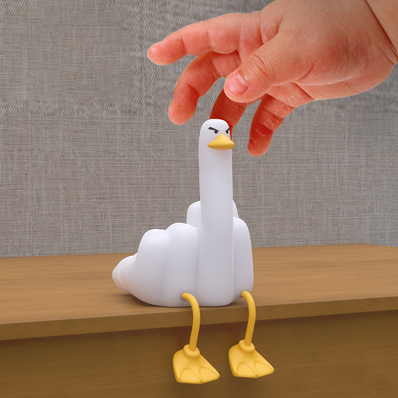 Zeitgenössische kreative Silikon-Ente LED Tischlampe Nachtlicht für das Schlafzimmer 