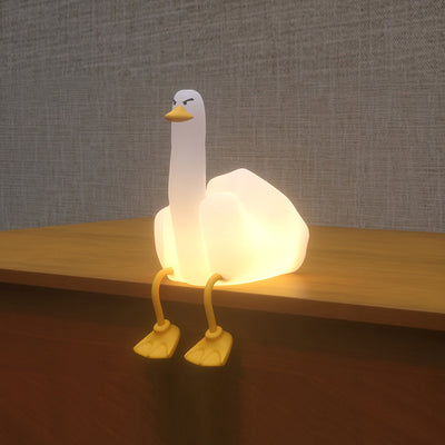 Zeitgenössische kreative Silikon-Ente LED Tischlampe Nachtlicht für das Schlafzimmer 