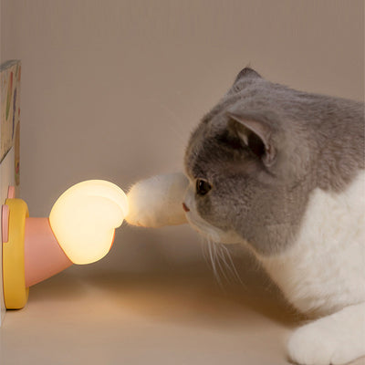 Lampe de table LED patte de chat ABS créative contemporaine pour chambre à coucher 