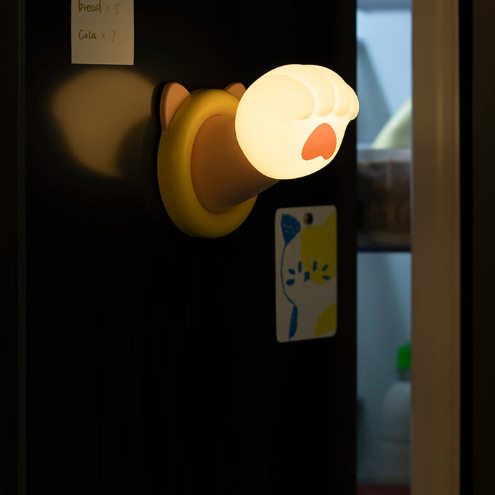 Zeitgenössische kreative ABS Katzenpfote LED Tischlampe Nachtlicht für das Schlafzimmer 