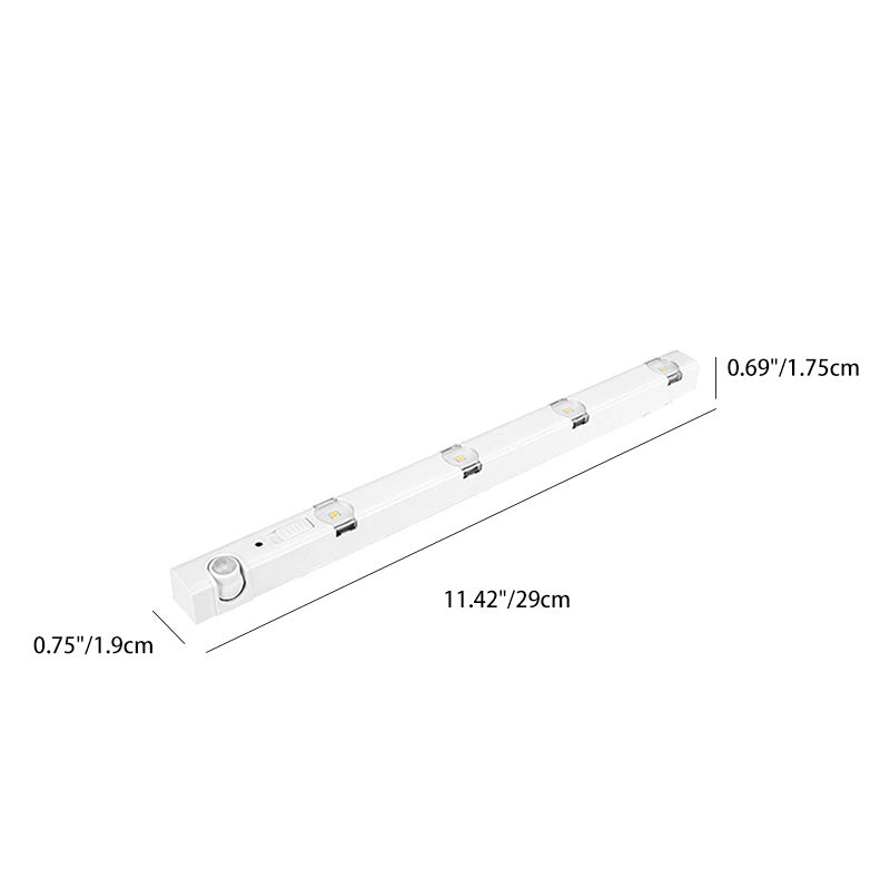Moderne minimalistische ABS &amp; PC rechteckige LED-Bewegungssensor-Nachtlampe für das Schlafzimmer 
