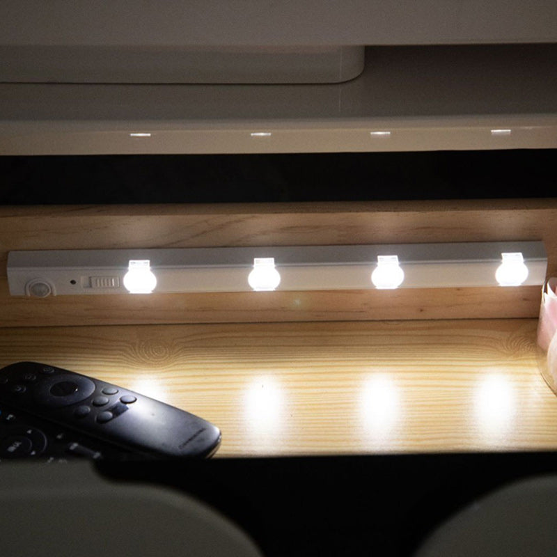 Moderne minimalistische ABS &amp; PC rechteckige LED-Bewegungssensor-Nachtlampe für das Schlafzimmer 