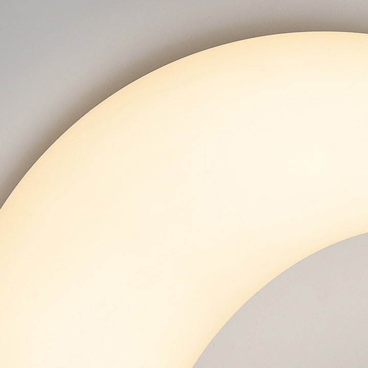 Lámpara de Pared LED Minimalista Moderna de Hierro y Acrílico con Forma de Luna para Habitación Infantil 